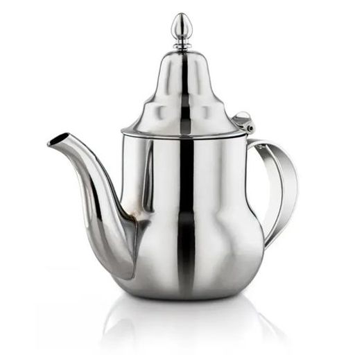 Théière Traditionnelle En Acier Inoxydable 0,6l – Argent thumbnail 1