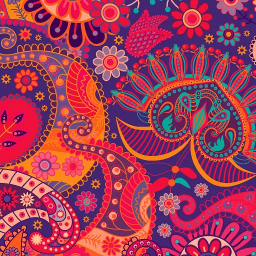 Tableau Vivid Mosaic – Art Floral thumbnail 2