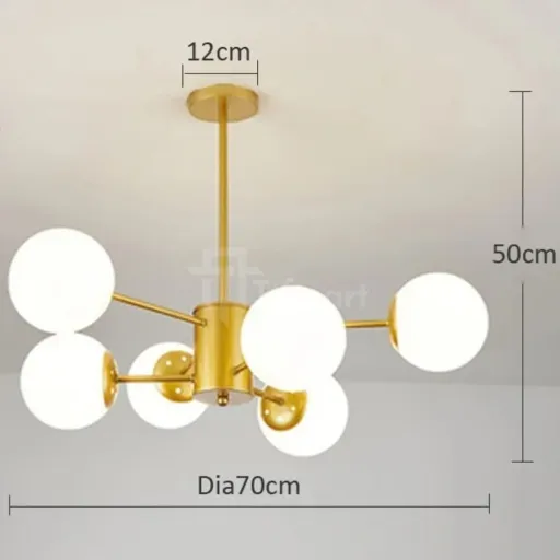 Suspension Gloria – Design Doré thumbnail 4