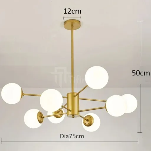 Suspension Gloria – Design Doré thumbnail 2