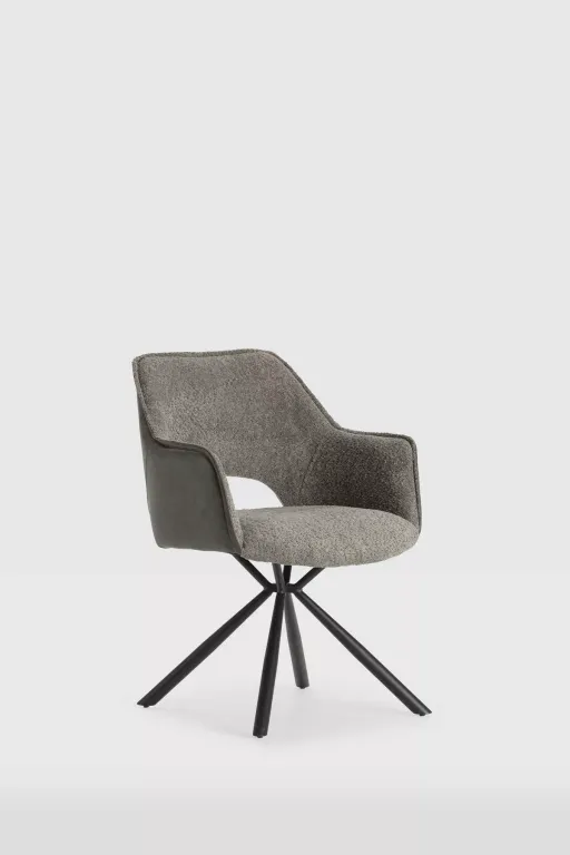 Mariel Fauteuil De Salle A Manger - Gris thumbnail 1