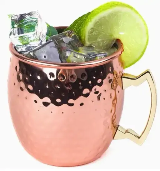 Mug En Acier Inoxydable 550 Ml – Extérieur Plaqué Cuivre Élégant thumbnail 2