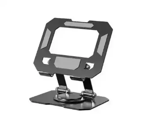 Support De Tablette En Aluminium – Rotation 360°, Pliable – Noir thumbnail 1