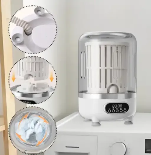 Mini Machine À Laver Et Sécher Automatique 3l – Portable Usb thumbnail 3