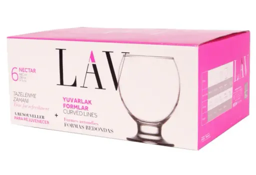 Set De 6 Verres Lav – 280 Cc / 9,5 Oz – Verre Doux Et Durable (multicouleur Aléatoire) thumbnail 2