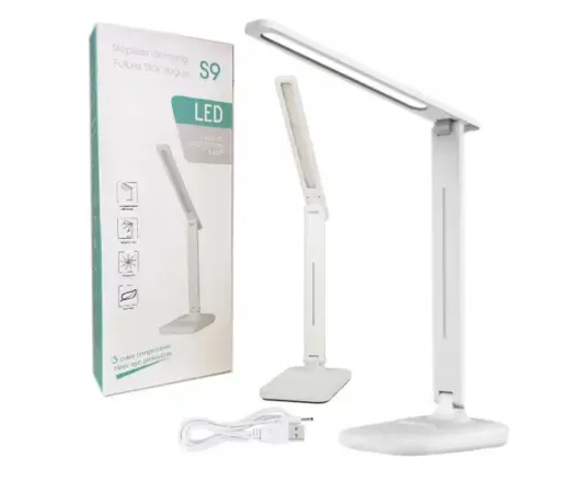 Lampe De Bureau Led Tactile 50 Cm – Panneau Lumineux Articulé Avec 3 Niveaux D’éclairage thumbnail 3