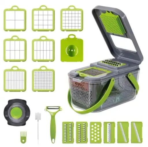 22-pieces Multi-functional Vegetable And Fruit Chopper thumbnail 1