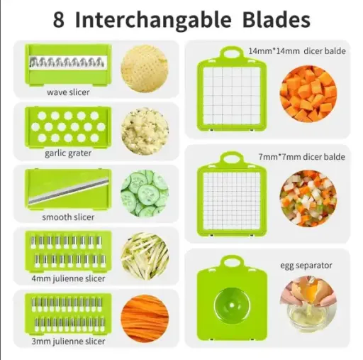 22-pieces Multi-functional Vegetable And Fruit Chopper thumbnail 2