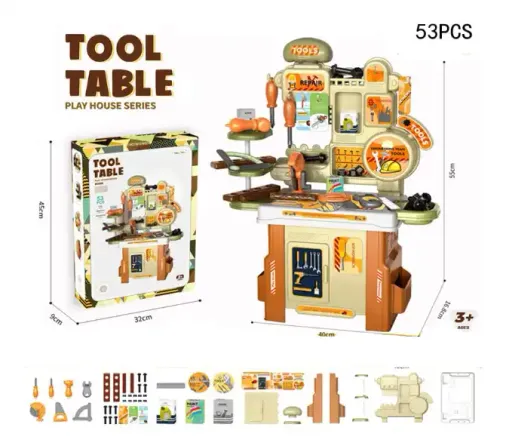 Bluebell Kids Tool Bench – Établi De Bricolage Pour Enfants Avec 53 Accessoires thumbnail 2