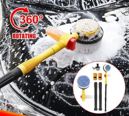 Brosse De Lavage Rotative Haute Pression – Réservoir De Savon Intégré thumbnail 3