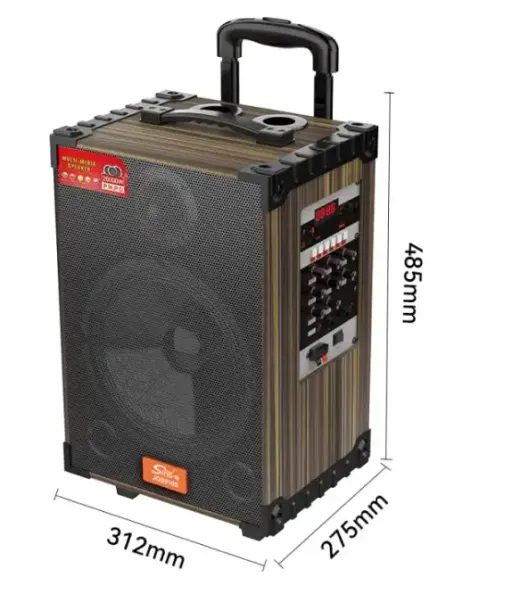 Haut-parleur Extérieur Haute Puissance Jqs910s – 2 Microphones Bluetooth Karaoké Pour Fête Et Danse thumbnail 4