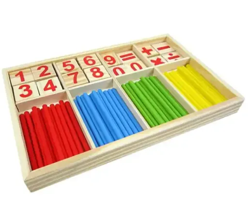 Bâtons De Calcul Mathématique En Bois – Jeu Éducatif D’apprentissage Des Nombres Pour Enfants thumbnail 2