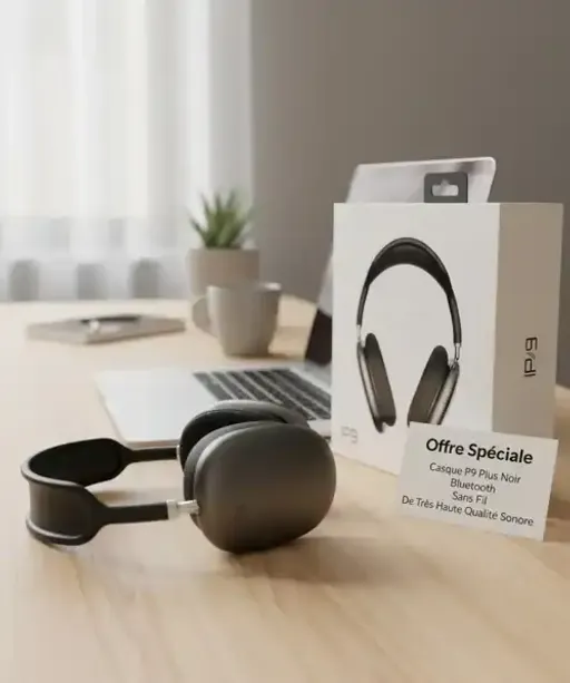 Casque Bluetooth Sans Fil P9 – Anti-bruit thumbnail 2