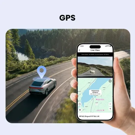 Caméra Dash Cam Ddpai Z50 Pro 4k – Vision Nocturne, Gps, Wi-fi thumbnail 2