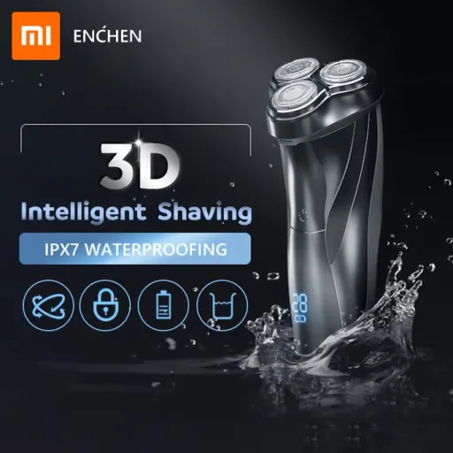 Enchen Blackstone 3 Rasoir Électrique Ipx7 Flottant 3d Étanche Rechargeable thumbnail 1