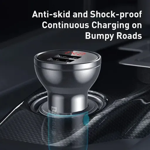 Baseus Chargeur De Voiture Double Usb 4,8a 24w, Charge Rapide thumbnail 3