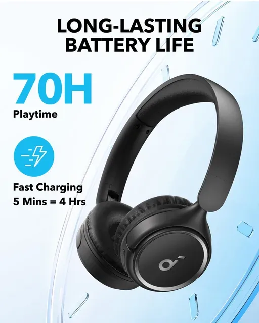 Anker Soundcore H30i Noir – Casque Bluetooth Sans Fil Avec 70h D’autonomie thumbnail 2