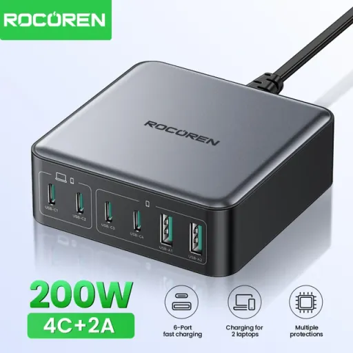 Rocoren Chargeur Rapide 200w - Charge Ultra Puissante & Sécurisée thumbnail 2