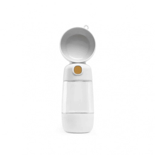 Bouteille De La Nourriture Et L’eau 2 En 1 Leopet Happytravel – Blanc/verte thumbnail 1