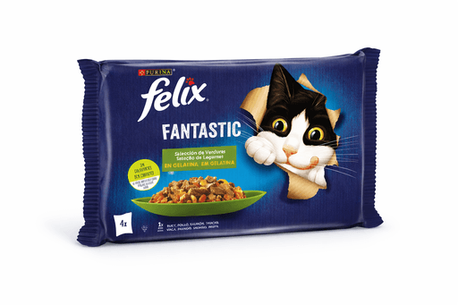 Felix Fantastic Sélection De Légumes En Gelée Multipack 4 Sachets –z Aliment Humide Pour Chats Adultes thumbnail 2