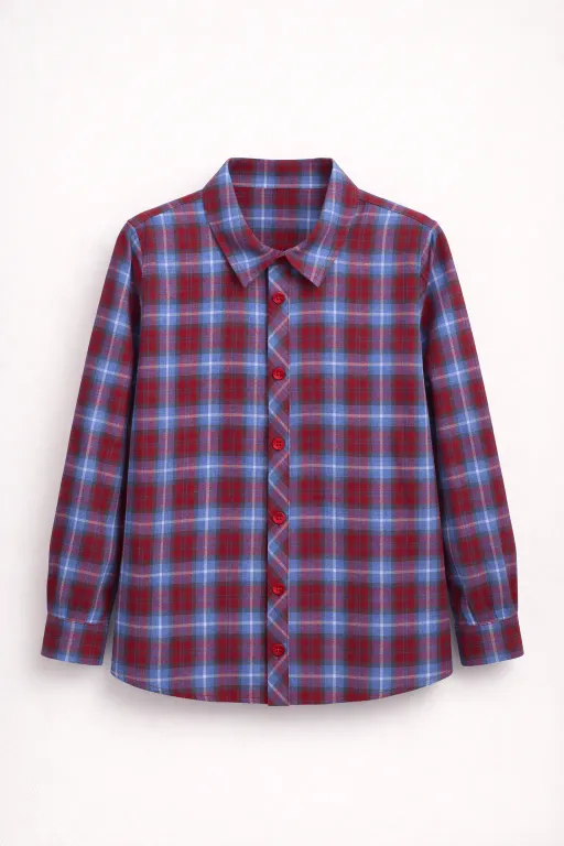 Ensemble Garçon Casual – T-shirt Imprimé, Chemise À Carreaux & Pantalon Cargo thumbnail 3
