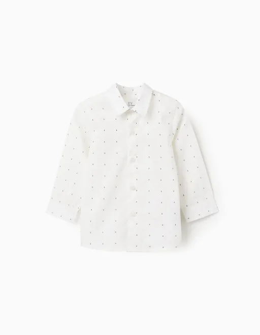 Chemise En Popeline À Manches Longues Et Motif thumbnail 1