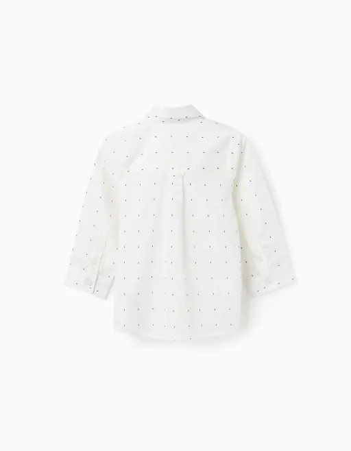 Chemise En Popeline À Manches Longues Et Motif thumbnail 2