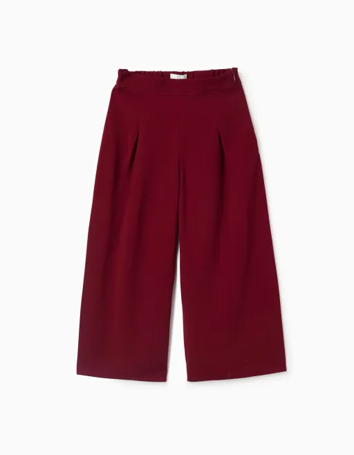 Pantalon À Jambe Large Avec Plis À Lavant thumbnail 2
