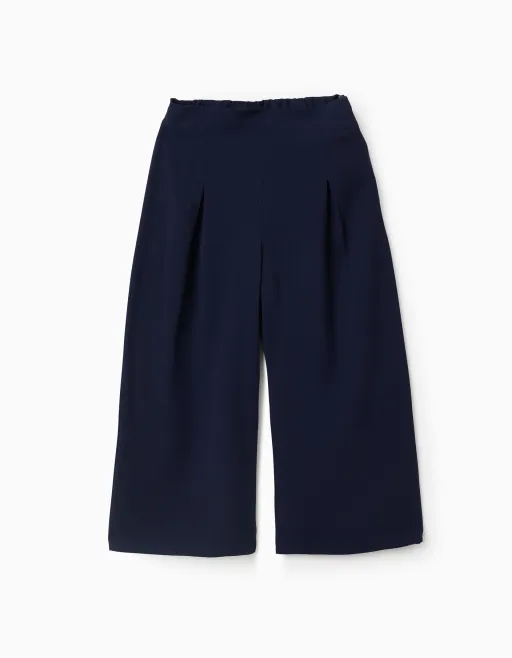 Pantalon À Jambe Large Avec Plis À Lavant thumbnail 2