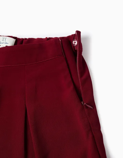 Pantalon À Jambe Large Avec Plis À Lavant thumbnail 3