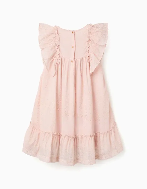 Robe En Crêpe Avec Volants Et Lurex thumbnail 2