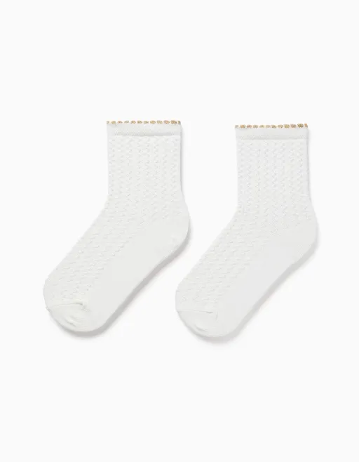 Chaussettes Avec Jacquard Et Lurex thumbnail 1