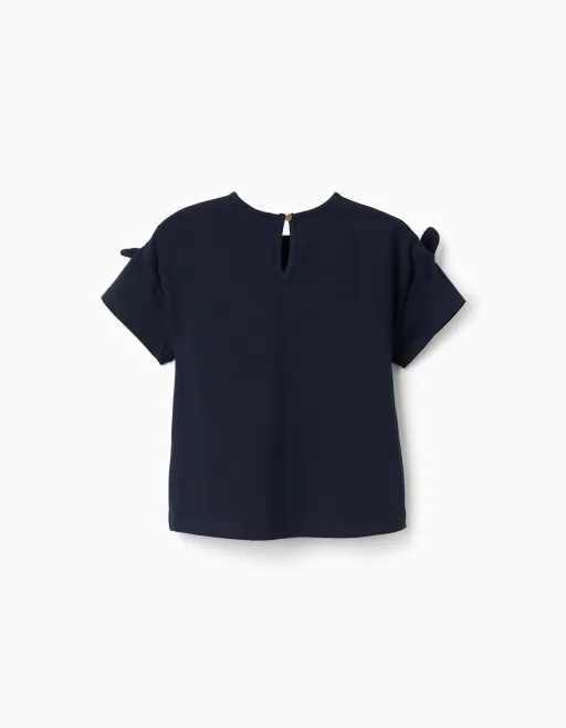 T-shirt Avec Imprimé Et Nœuds Décoratifs thumbnail 2