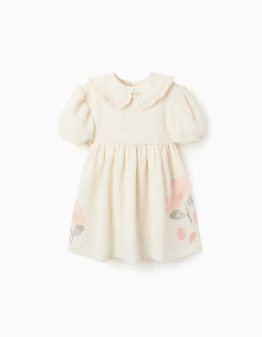 Dress With Balloon Sleeves And Floral thumbnail 1