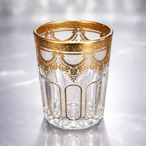 12 Verres De The En Cristal Style Marocain Traditionnels thumbnail 1