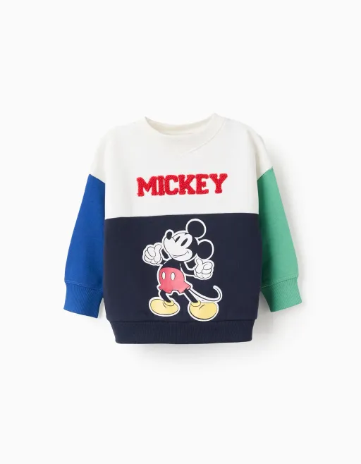Mickey Color Block Sweatshirt For Boys thumbnail 1