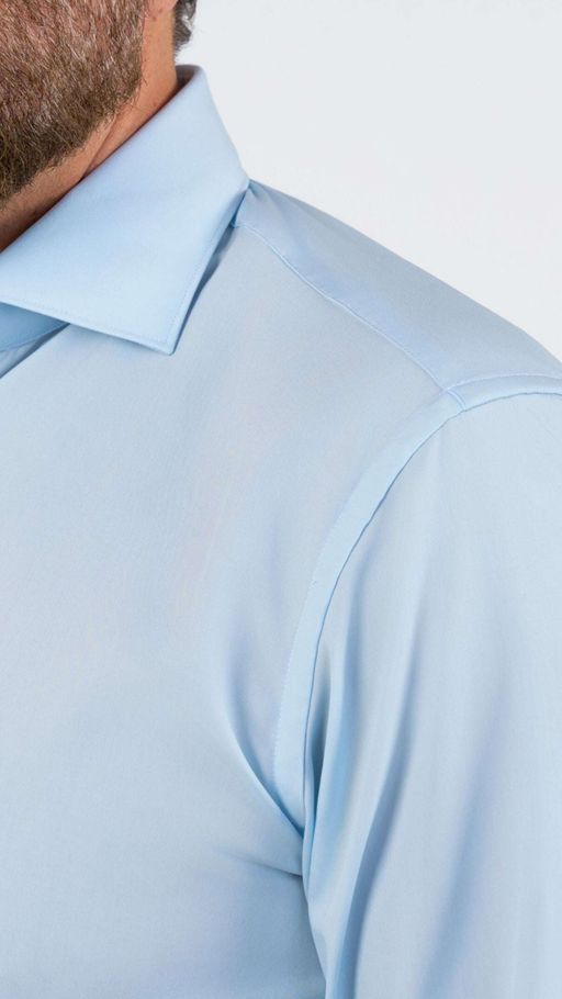 Cordone X Gabriel Sky-blue Poplin Shirt thumbnail 3