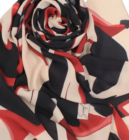 Châle Yaomy® Tramba - Rouge thumbnail 3