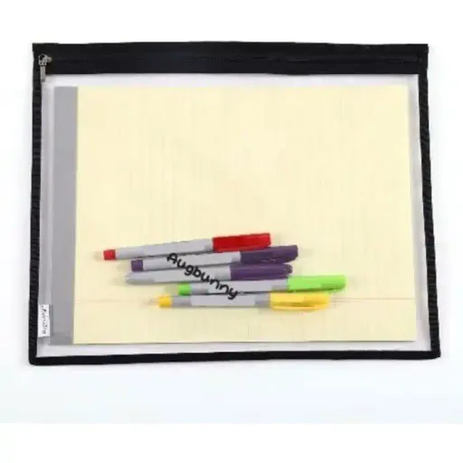 Lot De 8 Pochettes De Rangement Multi-usages En Pvc Transparent Résistant À L'eau Avec Fermeture Éclair thumbnail 3