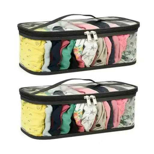 Lot De 2 Organisateurs De Tiroir Transparents – 30 × 12 × 12 Cm thumbnail 2