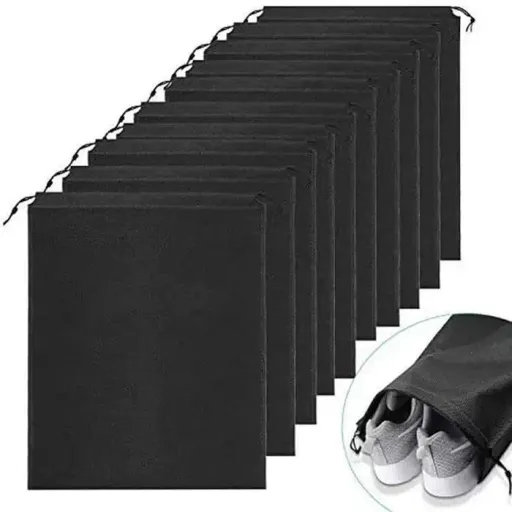 Lot De 12 Sacs À Chaussures De Voyage Avec Corde, 12 Pièces thumbnail 1