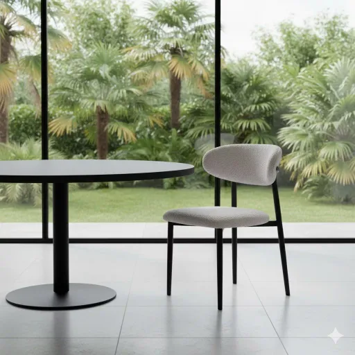 Amandine Chaise De Salle A Manger - Gris thumbnail 2