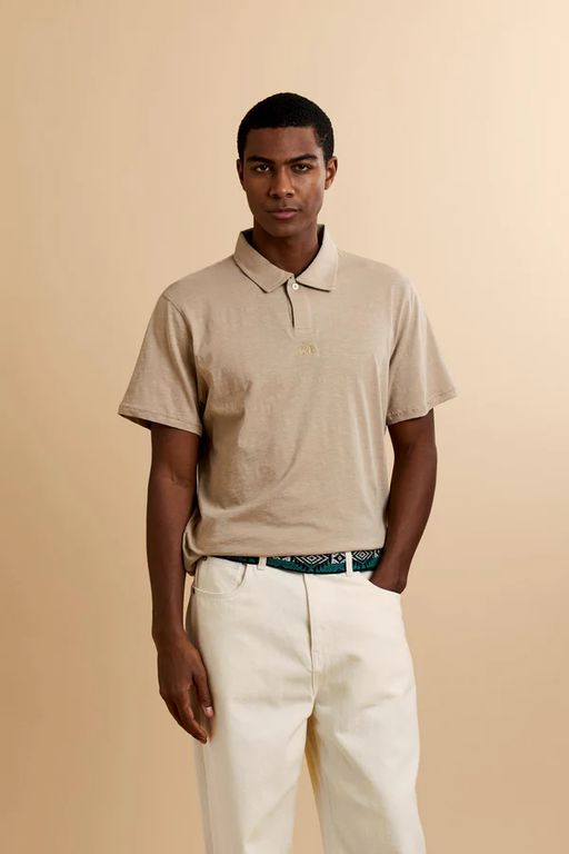 Polo En Jersey Flammé De Coton - Yoojoon thumbnail 1