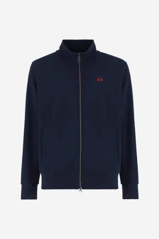 Sweat-shirt Zippé En French Terry De Coton – Caden thumbnail 1