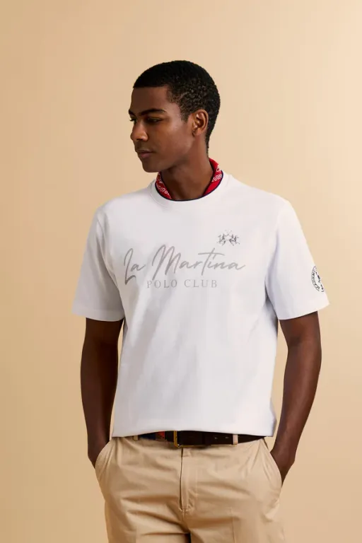 T-shirt En Jersey Épais « Polo Club » – Clodoveo thumbnail 2