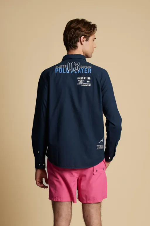 Chemise En Coton Et Lin Polo Team Argentina - Cornelio thumbnail 4