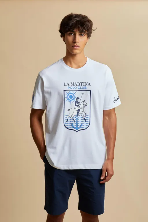 T-shirt En Jersey La Martina Polo Club – Constantino thumbnail 3