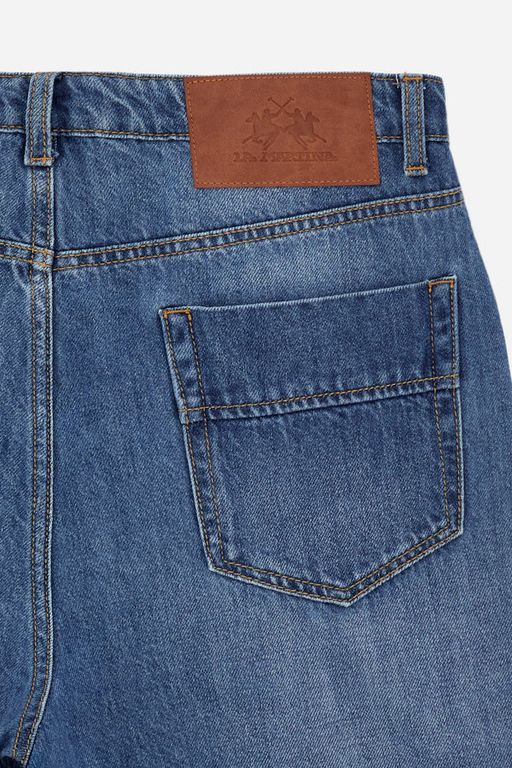Jean En Denim Délavage Moyen Coupe Regular En Coton – Carl thumbnail 4