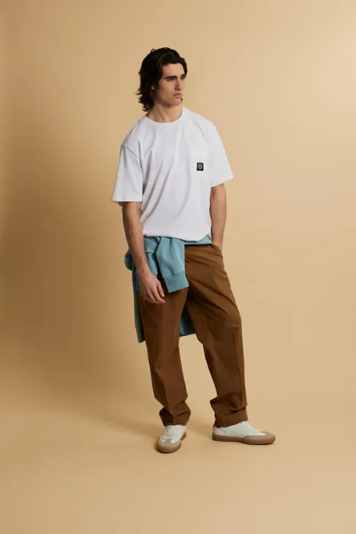 T-shirt En Coton Avec Poche Guards – Clay thumbnail 2
