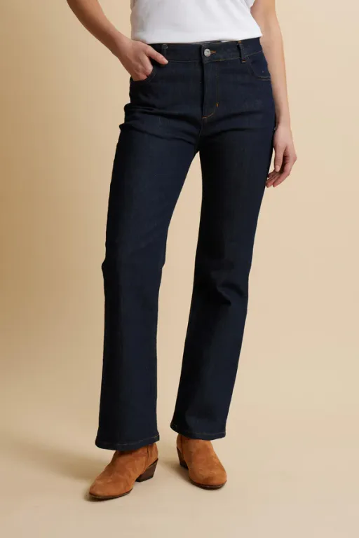 Jean Slim Fit En Denim Bleu Moyen – Donatella thumbnail 1